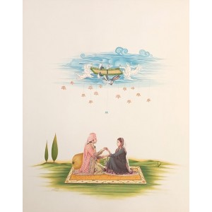 Mufakhar Subhani, 22 x 17 Inch, Gouache and Archival Digital Print on Vasli, AC-MFS-001